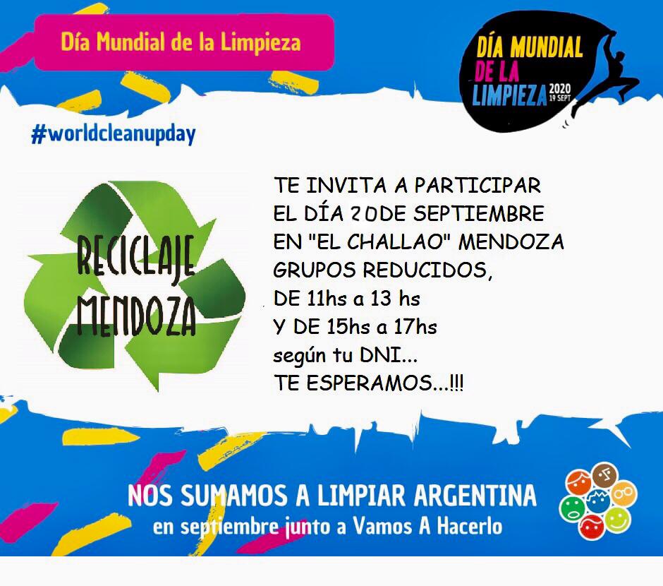 VAMOSAHACERLO
MENDOZA
DIA MUNDIAL DE LA LIMPIEZA 2020
